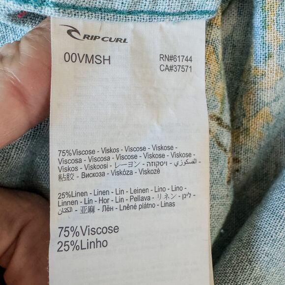 Rip Curl, Men’s Medium Party Pack Island Button Up Collared Woven Shirt - Picture 6 of 6